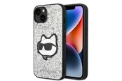 Mobil - Covers & Cases - Karl Lagerfeld KLHCP14SG2CPS iPhone 14 6.1" silver/silver hardcase Glitter Choupette Patch - 3666339099435