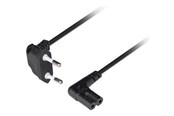 Strømkabel (intern) - Lanberg - power cable - Europlug to power IEC 60320 C7 - 1.8 m - CA-C7CA-12CC-0018-BK