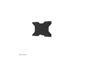Vægbeslag, AV-Beslag & AV-Møbler - Neomounts WL85-515BL16 mounting kit - for flat panel - rotatable - black - Max 50 kg - recommended for 75" - WL85-515BL16