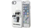 Mobil - Covers & Cases - Karl Lagerfeld KLHCI8HNKCTGT iPhone 7/8/ SE 2020 / SE 2022 transparent hardcase Gliter Karl&Choupette - 3666339118822