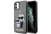 Mobil - Covers & Cases - Karl Lagerfeld KLHCN61HNKCTGK iPhone 11 / Xr 6.1" black/black hardcase Gliter Karl&Choupette - 3666339119003