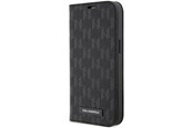 Mobil - Covers & Cases - Karl Lagerfeld KLBKP14LSAKLHPK iPhone 14 Pro 6.1" bookcase black/black Saffiano Monogram - 3666339122966