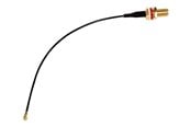 Netværkskabel - MikroTik ACSMAUFL U.fl - SMA female pigtail - Sort - ACSMAUFL