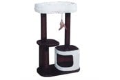 Katte - NAYECO Cat Scratcher DORET 50 x 40 x 90 cm CHOCOLATE Crea - 8427458008860