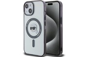 Mobil - Covers & Cases - Karl Lagerfeld KLHMP15SHKHNOTK iPhone 15 6.1" transparent hardcase IML Karl`s Head MagSafe - 3666339161910