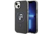 Mobil - Covers & Cases - Karl Lagerfeld Karl&Choupette Glitter MagSafe case for iPhone 15 Plus - black - 3666339162641