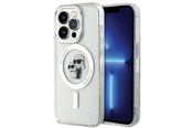 Mobil - Covers & Cases - Karl Lagerfeld Karl&Choupette Glitter MagSafe case for iPhone 15 Pro - transparent - 3666339162771