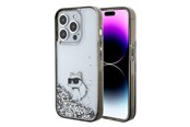 Mobil - Covers & Cases - Karl Lagerfeld Liquid Glitter Choupette case for iPhone 15 Pro Max - transparent - 3666339164225