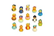 Legetøj - Duckiez Colored Foam Duck Keychain - 24 pcs - 9057