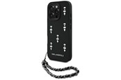 Mobil - Covers & Cases - Karl Lagerfeld Saffiano Crystals w/Chain iPhone 16 Pro Max Case - Black - 3666339357757