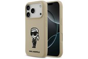 Mobil - Covers & Cases - Karl Lagerfeld Silicone Karl Sketch & Logo MagSafe Case for iPhone 17 Pro - Brown - 3666339498276