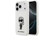 Mobil - Covers & Cases - Karl Lagerfeld Silicone Karl Sketch & Logo MagSafe Case for iPhone 17 Pro - White - 3666339498597