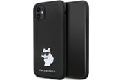 Mobil - Covers & Cases - Karl Lagerfeld KLHCN61SMHCNPK case for iPhone 11 / Xr - black Silicone C Metal Pin - 3666339166274