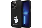Mobil - Covers & Cases - Karl Lagerfeld KLHCP13LSMHCNPK case for iPhone 13 Pro / 13 - black Silicone C Metal Pin - 3666339166298