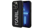 Mobil - Covers & Cases - Karl Lagerfeld 3D Rubber Glitter Logo iPhone 15 Pro Case - Black - 3666339166618