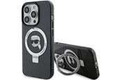 Mobil - Covers & Cases - Karl Lagerfeld KLHMP15XHMRSKHK iPhone 15 Pro Max 6.7" black/black hardcase Ring Stand Karl Head MagSafe - 3666339168421