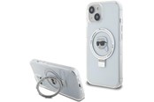 Mobil - Covers & Cases - Karl Lagerfeld KLHMP15SHMRSKHH iPhone 15 6.1" white/white hardcase Ring Stand Karl Head MagSafe - 3666339168513