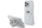 Mobil - Covers & Cases - Karl Lagerfeld KLHMP15LHMRSKHH iPhone 15 Pro 6.1" white/white hardcase Ring Stand Karl Head MagSafe - 3666339168537
