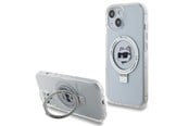 Mobil - Covers & Cases - Karl Lagerfeld KLHMP15SHMRSCHH iPhone 15 6.1" white/white hardcase Ring Stand Choupette Head MagSafe - 3666339168636