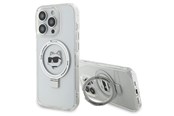 Mobil - Covers & Cases - Karl Lagerfeld KLHMP15XHMRSCHH iPhone 15 Pro Max 6.7" white/white hardcase Ring Stand Choupette Head MagSafe - 3666339168667