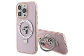Mobil - Covers & Cases - Karl Lagerfeld KLHMP15LHMRSKCP iPhone 15 Pro 6.1" pink/pink hardcase Ring Stand Karl&Choupette MagSafe - 3666339169015