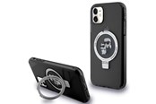 Mobil - Covers & Cases - Karl Lagerfeld Ring Stand Karl&Choupette MagSafe case for iPhone 11 / Xr - black - 3666339169039