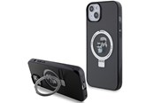 Mobil - Covers & Cases - Karl Lagerfeld KLHMP15MHMRSKCK iPhone 15 Plus 6.7"black/black hardcase Ring Stand Karl&Choupette MagSafe - 3666339169121