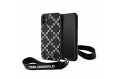 Mobil - Covers & Cases - Karl Lagerfeld KLHCN61SAKLMBSK iPhone 11 / Xr 6.1" black/black hardcase Monogram Losange Saffiano - 3666339169992