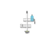 Rengøring - Simplehuman Medium Adjustable Shower Caddy - Matte Steel - BT1098