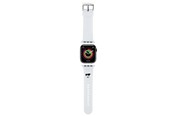 Smartwatch - Tilbehør - Karl Lagerfeld 3D Rubber Choupette Heads Strap for Apple Watch 38/40/41mm - White - 3666339190132