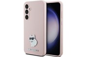 Mobil - Covers & Cases - Karl Lagerfeld Silicone Choupette Metal Pin case for Samsung Galaxy S23 FE - pink - 3666339218690