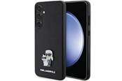 Mobil - Covers & Cases - Karl Lagerfeld KLHCS24SPSAKCMPK S24 S921 hardcase black/black Saffiano Karl & Choupette Metal Pin - 3666339242022