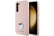 Mobil - Covers & Cases - Karl Lagerfeld Silicone Choupette Metal Pin case for Samsung Galaxy S23+ - pink - 3666339242244