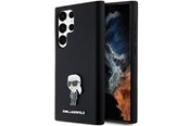 Mobil - Covers & Cases - Karl Lagerfeld Silicone Ikonik Metal Pin case for Samsung Galaxy S23 Ultra - black - 3666339242282