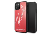Mobil - Covers & Cases - Karl Lagerfeld Signature Glitter Case for iPhone 11 Pro - Red - 3700740467565