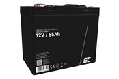 UPS - Green Cell AGM49 - 12V 55Ah VRLA Battery | AGM | Maintenance-Free - AGM49