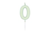 Legetøj - Globos Cake candle 4.5cm Pastel Mint no. 0 - 1190