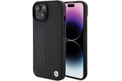 Mobil - Covers & Cases - BMW Leather Hot Stamp Case for iPhone 15 Plus - Black - 3666339170820