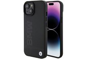 Mobil - Covers & Cases - BMW Leather Hot Stamp Case for iPhone 15 - Black - 3666339170813