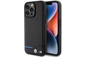Mobil - Covers & Cases - BMW Leather Carbon Case for iPhone 15 Pro Max - Black - 3666339143862
