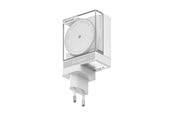 Mobil - Adaptere & Opladere - SHARGE Retractable 65W Charger - White - CDT-SG-65-EUR-CP-BAI