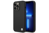 Mobil - Covers & Cases - BMW Silicone Metal Logo Case for iPhone 14 Pro - Black - 3666339090449