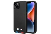 Mobil - Covers & Cases - BMW BMHMP14M22PTDK iPhone 14 Plus 6.7 "black / black Leather Stamp Tricolor Magsafe - 3666339089313