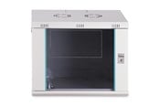 Rack skabe - DIGITUS DN-37104 - 9U Wall-Mounted Cabinet | 600x450mm | Glass Door | Unmounted - DN-37104