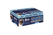 Katte - Brit Premium by Nature Delicate fillets in gravy Box - wet cat food - 48x85g - 8595602580316