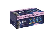 Katte - Brit Premium by Nature Value pack Sterilised Box - wet cat food - 40x100g - 8595602585878