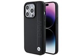 Mobil - Covers & Cases - BMW Leather Textured & Stripe case for iPhone 15 Pro - black - 3666339142803