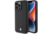 Mobil - Covers & Cases - BMW Leather Diamond Pattern case for iPhone 15 Pro Max - black - 3666339142575