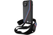 Mobil - Covers & Cases - BMW M Edition Carbon Tricolor Lines & Strap case for iPhone 15 Plus / 14 Plus - black - 3666339235666