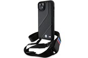 Mobil - Covers & Cases - BMW M Edition Carbon Stripe & Strap case for iPhone 15 / 14 / 13 - black - 3666339235413